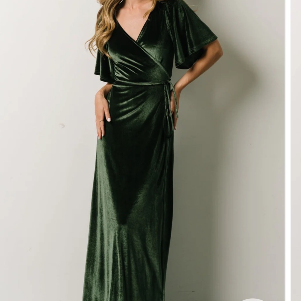 Baltic Born Meghan Velvet Wrap Maxi Dress